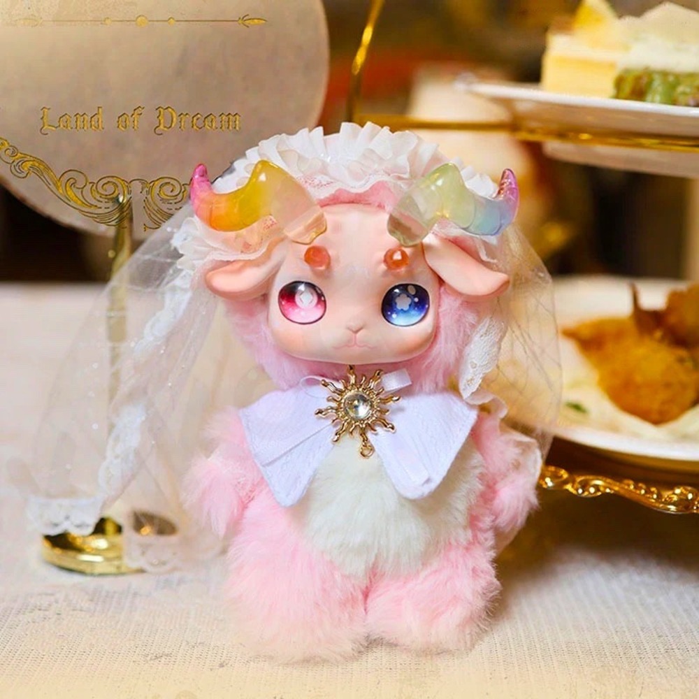 Fecoco Victorian Sheep Land of Dream Pink Plush Confirmed Blind Box Rainbow Horn